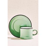 Paşabahçe Olive Electrum Seramik Espresso Fincanı - 1 Adet - Yeşil