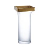 Paşabahçe Omnia Water Towers Vazo, Dekoratif Vazo, Altın Yaldız ve Beyaz