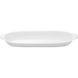 Paşabahçe Organic Porselen Oval Fırın Kabı 56 cm Beyaz, Borcam