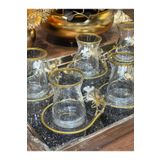 Paşabahçe Özel Seri 6'lı 12 Parça Kelebek Çay Seti , Çay Takımı , Hediyelik