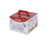 Paşabahçe Paşbahçe 3"lü Borcam Kapaklı (büyük Boy Tencere Seti)20 cm