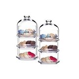 Paşabahçe Patisseria 3 Katlı Katlı Cam Kavanoz - 2 Li Cam Kurabiyelik Şeffaf