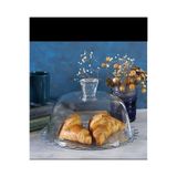 Paşabahçe Patisseria Cam Kapaklı Kek Fanusu, Şeffaf, 24x18 cm