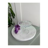 Paşabahçe Patisserie Ayaklı Mini Servis Tabağı, Cam, Şeffaf