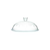 Paşabahçe Patisserie Çizgili Ayaksız Kek Fanus, 32 cm Tepsi, 30,7 cm Kapak Çapı