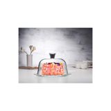 Paşabahçe Pattiserie Kapaklı Kek Fanusu 24cm, Beyaz
