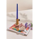 Paşabahçe Pembe Home Seramik Tealight Mumluk S, Dekoratif
