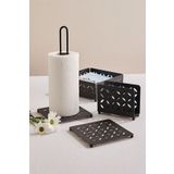 Paşabahçe Petal Metal Peçetelik Siyah