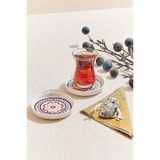Paşabahçe Petal Porselen Çay Tabağı No:1, Çok Renkli