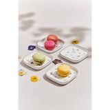 Paşabahçe Petite Fleur Porselen Mini Servis Tabağı 4'lü Set, Çok Renkli