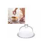 Paşabahçe Petite Patisserie Kapaklı Servis Tabağı 18x24 cm, Şeffaf, Cam