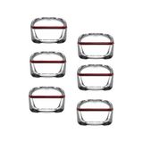 Paşabahçe Plus Kapaklı Kahvaltılık - 6 Lı Çok Amaçlı Cam Saklama Kabı Silikon Contalı 395 Cc. Şeffaf