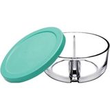 Paşabahçe Polar Cam 2 Bölmeli Saklama Kabı Kahvaltılık Tereyağlık Yeşil 785CC 530683 - 780 ml