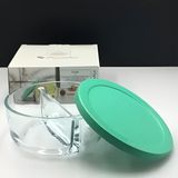 Paşabahçe Polar Iki Bölmeli Kahvaltılık Saklama Kabı 4 Adet 15x15 cm Sızdırmaz Tasarım