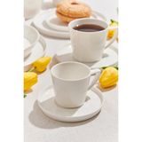 Paşabahçe Porselen Espresso Fincanı Beyaz 120 cc 1 Kişilik - Şeffaf