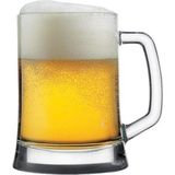 Paşabahçe Pub Kulplu 6'lı Bira Bardağı 500 cc 747604 55129 - Şeffaf