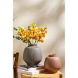 Paşabahçe Pure Seramik Dekoratif Vazo, 25 cm, Siyah