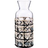 Paşabahçe Rattan Karaf Siyah-Naturel - 1 Adet