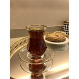 Paşabahçe Resqa Gold Çay Seti Alya. Çok Renkli