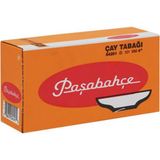 Paşabahçe Sade Çay Tabağı Cam 6'lı 101 mm Desensiz Türkiye Menşeli Şıklık