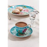 Paşabahçe Şakayık Porselen Espresso Fincanı Turkuaz, Espresso Fincanı, 1 Adet