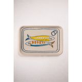 Paşabahçe Sardines Dikdörtgen Seramik Servis Tabağı S, Servis Tabağı, 1 Adet - Çok Renkli