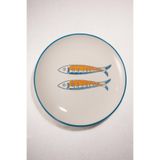 Paşabahçe Sardines Seramik Yemek Tabağı, Çok Renkli