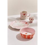 Paşabahçe Sarman Seramik Pasta Tabağı, 20 x 20 cm, Pembe