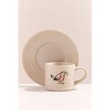 Paşabahçe Serçe Seramik Espresso Fincanı, Beyaz