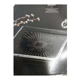 Paşabahçe Servis Tabağı 68683 Madlen Crystal Glass 24x24 Cm. 1 Adet.