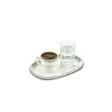 Paşabahçe Silver Zoom Porselen Kahve Fincanı ve Bardağı Seti