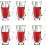 Paşabahçe Sobre Kulplu Çay Bardağı 6'lı 68001
