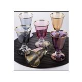 Paşabahçe Sofia Seri Cam Gold Detaylı Bardak, Magnolia Cup, Muhallebi Kasesi, Kahve Yanı Su Bardağı