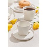 Paşabahçe Solid Porselen Espresso Fincanı Beyaz