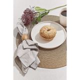Paşabahçe Solid Porselen Pasta Tabağı, Beyaz, 20 x 20 cm