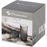 Paşabahçe Timeless 4 Parçalı Gri Cam Meşrubat & Kokteyl Bardağı 450 cc Şık Tasarım - 4 Adet - 450 ml
