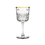 Paşabahçe Timeless Golden Şarap Kadehi, 330 cc, Şeffaf, 4'lü Set