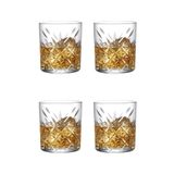 Paşabahçe Timeless Kristal Dekorlu 4 Adet Lüx Viski Bardak Takımı