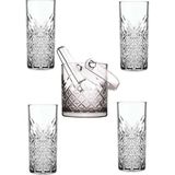 Paşabahçe Timeless Rakı Bardağı Buz Kovası Seti 6 Parça Timeless-Set-Buz
