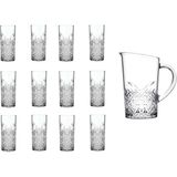 Paşabahçe Timeless Rakı/Limonata Bardak Sürahi Seti 13 Parça