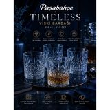 Paşabahçe Timeless Viski Bardağı 355 cc - 4 Adet - Şeffaf