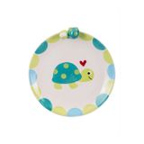 Paşabahçe Turtle Seramik Pasta Tabağı, 20 x 20 cm, Yeşil
