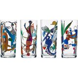 Paşabahçe Umut Karaman Dubleler Rakı Bardağı Seti 4'lü, Rakı Bardağı - Renkli