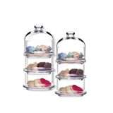 Paşabahçe Villa Patisserie 3 Katlı Kurabiyelik, 2 Adet, Küçük Boy, Renksiz