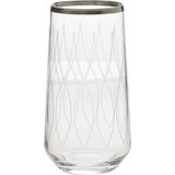 Paşabahçe West Glass Allegra 6'lı Platin Kaplama Su Bardağı