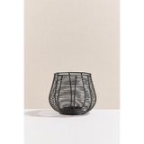 Paşabahçe Wire Metal Tealight Mumluk S, Siyah, Dekoratif