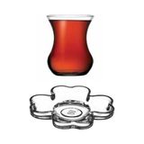 Paşabahçe yonca çay takımı seti 12 parça çay seti takımı