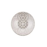 Paşabahçe Yonca Porselen Çay Tabağı, Silver, 1 Adet