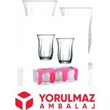 Paşabahçe Yorulmaz Ambalaj Paşabahçe 42191 Optikli Çay Bardak 6'lı * - Şeffaf
