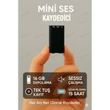 Pasaco 16GB Mini Dijital Ses Kayıt Cihazı Gürültü Önleme Teknolojisi ile 15 Saat Kayıt - 16 GB